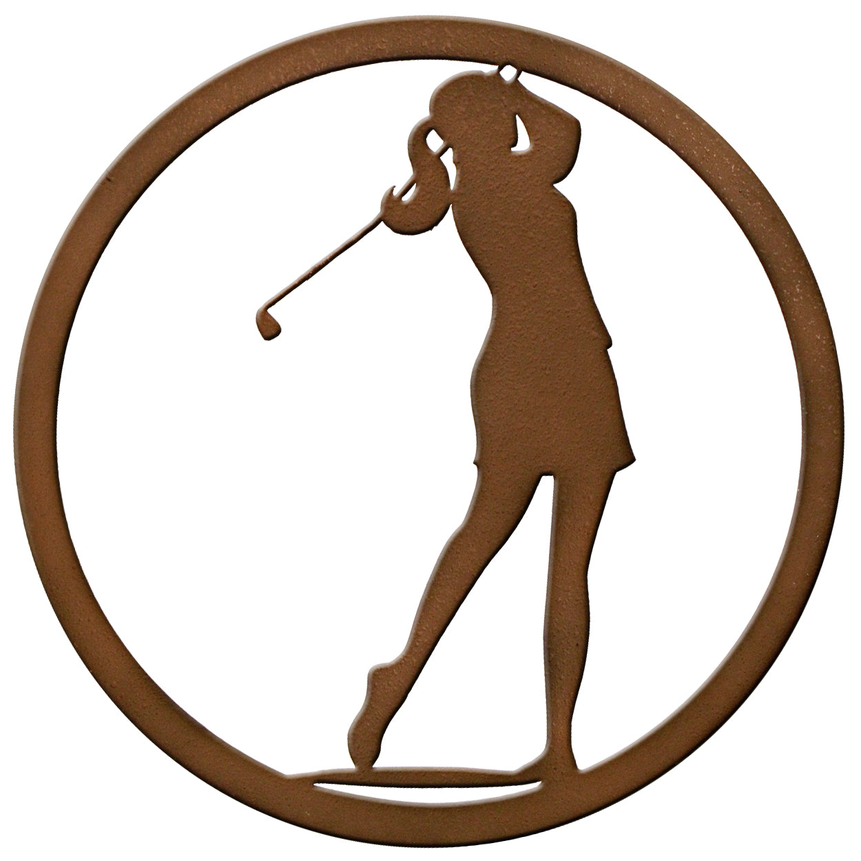 2059007: Metal Wall Art: The Lady Golfer
