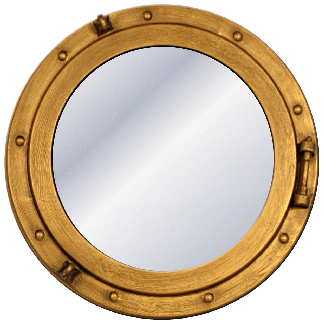 2060557: Brass Porthole Mirror