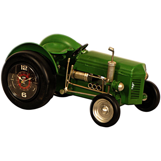 2070204: Green Tractor clock