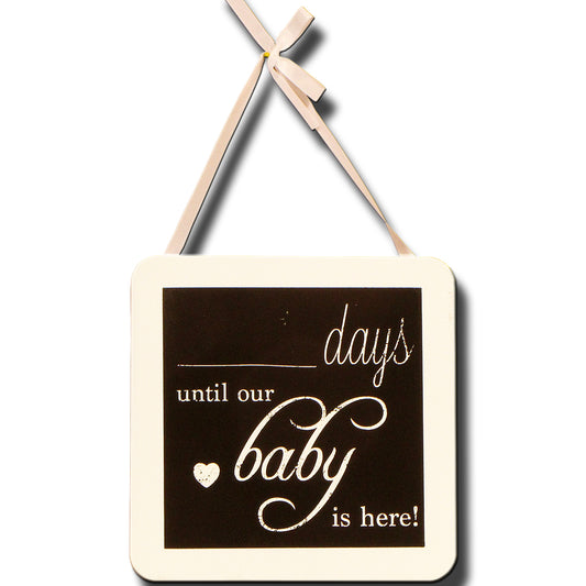 5130049: "- - Days Until" Baby Plaque